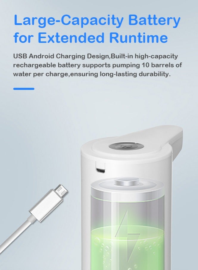 Forthcan Electric Water Pump USB Charging Water Bottle Pump Automatic Dispenser for Bottled Water Portable Easy to Use for Home and Office - Image 3