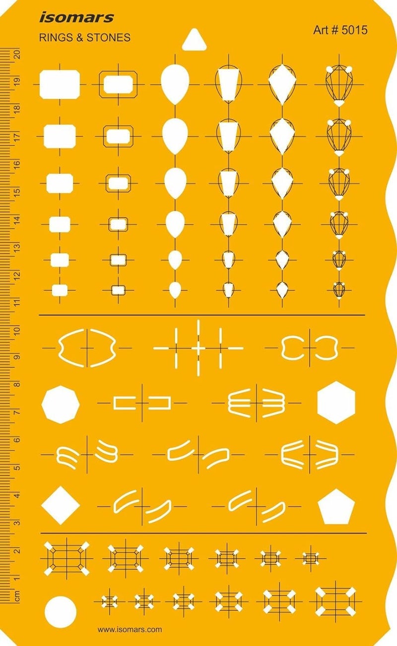 Isomars Isomars Jewelry Designing Drawing Drafting Template - Image 1