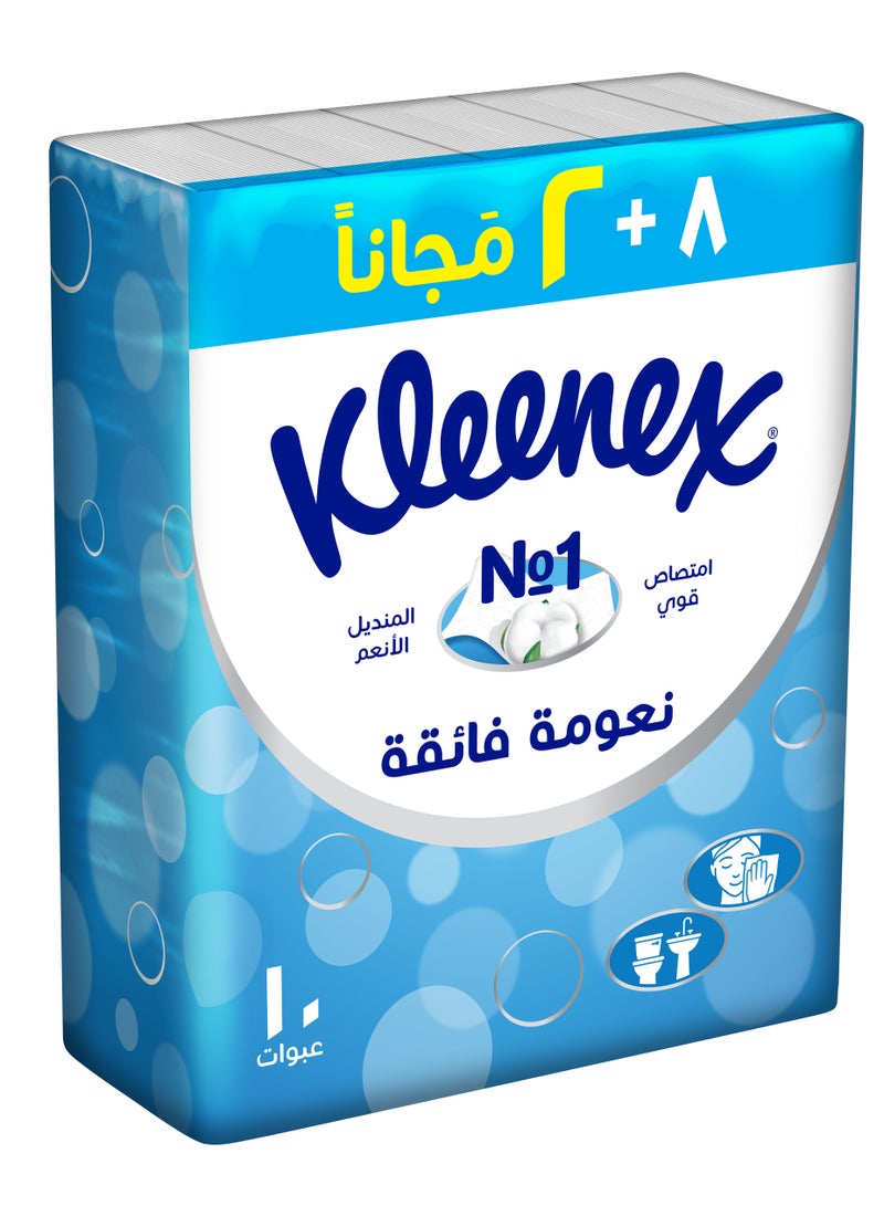 Kleenex Ultra Soft Facial Tissue 114 Sheets Pack of 10 - Image 2