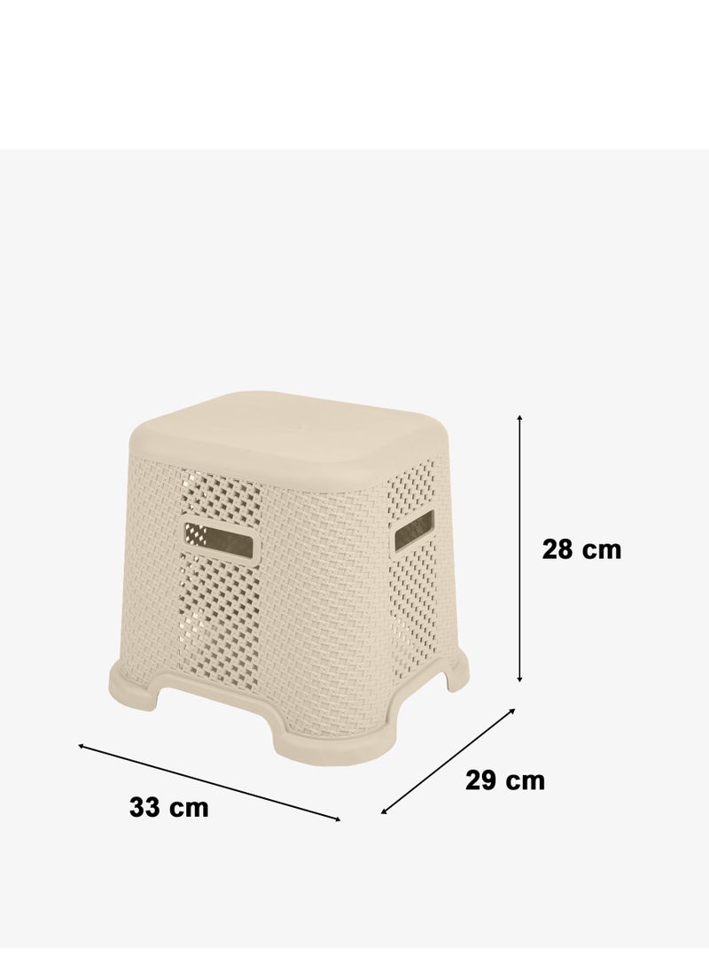 LIMON - Non-Slip Step/Seat Stool in Knit Design - Image 1