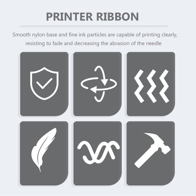 Purple Nylon Ink Ribbon Cartridge 10pcs Compatible with Tm u220 U230 U210 U370 Erc30 34 Cash Register Printer - Image 5