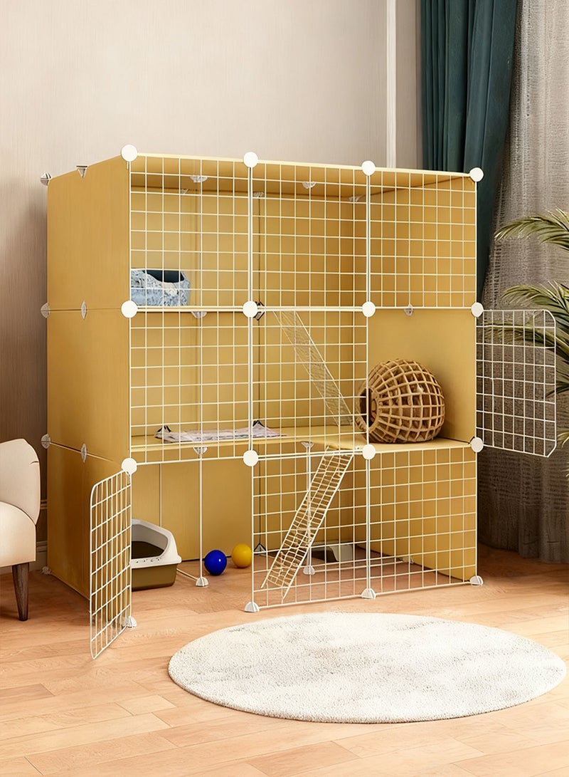 Kidle Cat cage extra large free space home luxury cat villa indoor large cat empty cage apartment cattery cat house