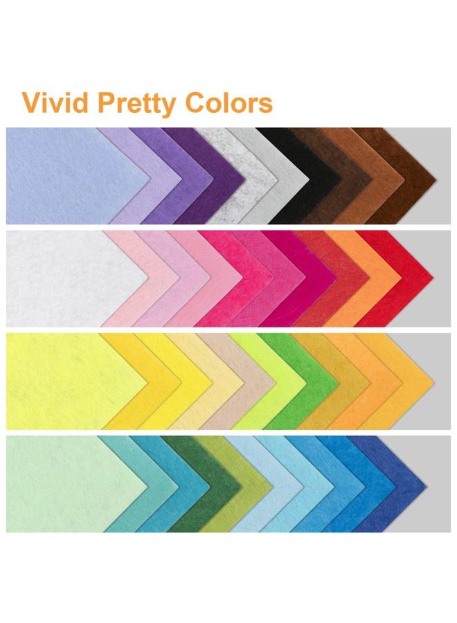 BetyBedy 8 x 12 Inches 40Pcs Felt Sheets, Assorted Colors, Non Woven, 1mm Thick, Stiff Felt Paper for DIY Crafts - Image 5