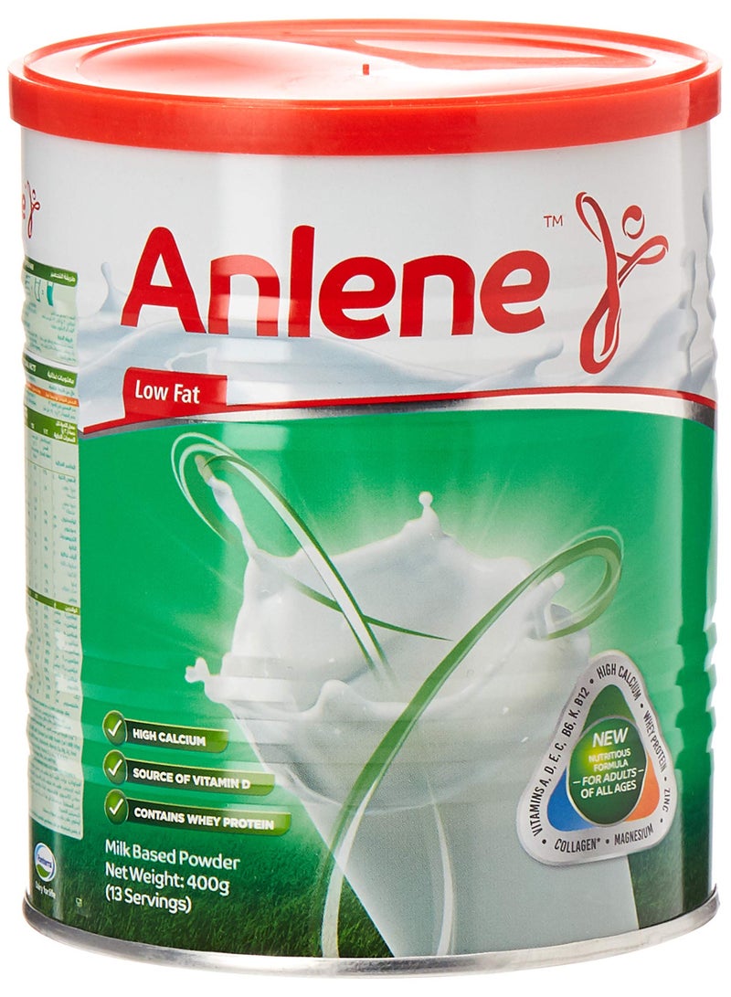 ANLENE LOW FAT HIGH CALCIUM MILK POWDER 400GM