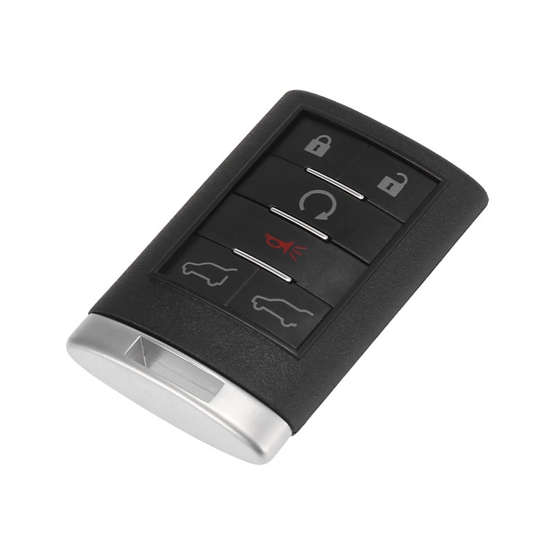 uxcell New 6 Buttons Uncut Insert Key Fob Remote Control Case Shell Replacement OUC60270 for Cadillac Escalade 2007 2009-2014 - Image 1