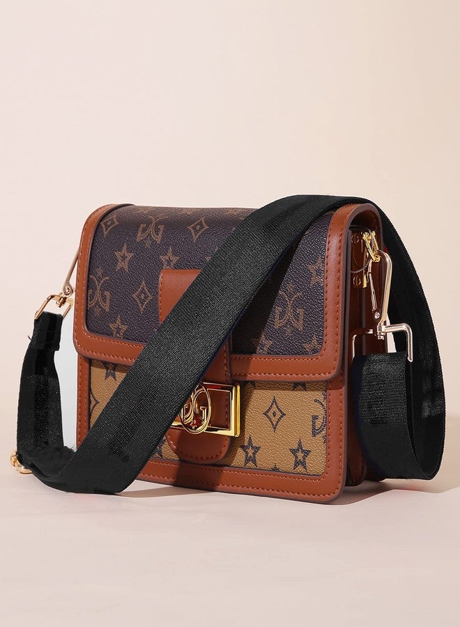 Shein Wide Shoulder Strap Adjustable Replacement Belt Guitar Style Cross body Handbag Purse Strap (Classic Black (Gold Hardware)) - Image 2