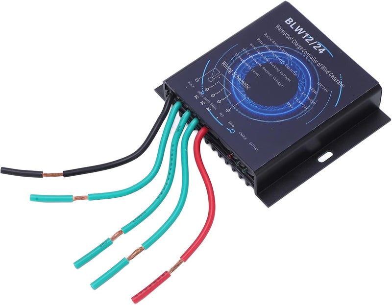 Jeanoko Wind Generator Controller Control for Power 500W 12V 24V for Outdoor Use - Image 1