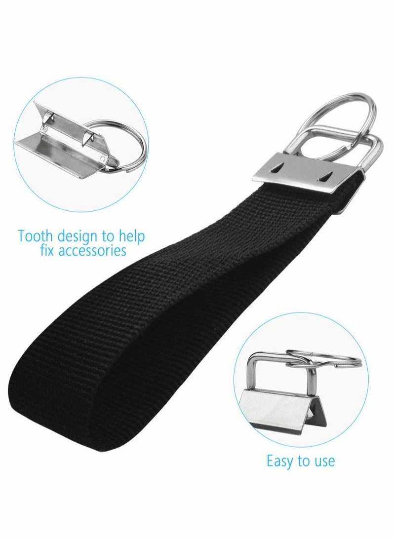 Excefore Key Fob Hardware, 50 PCS Keychain Bracelet Hardware with Key Rings, Metal Tail Clip Wristlet Sets, Perfect for Bag Wristlets  - Image 4