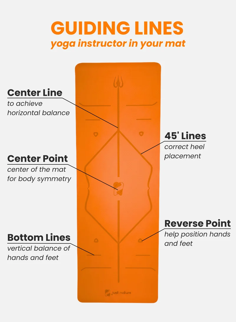 Just Nature Orange Orange Lite Yoga Mat  | Best Price UAE