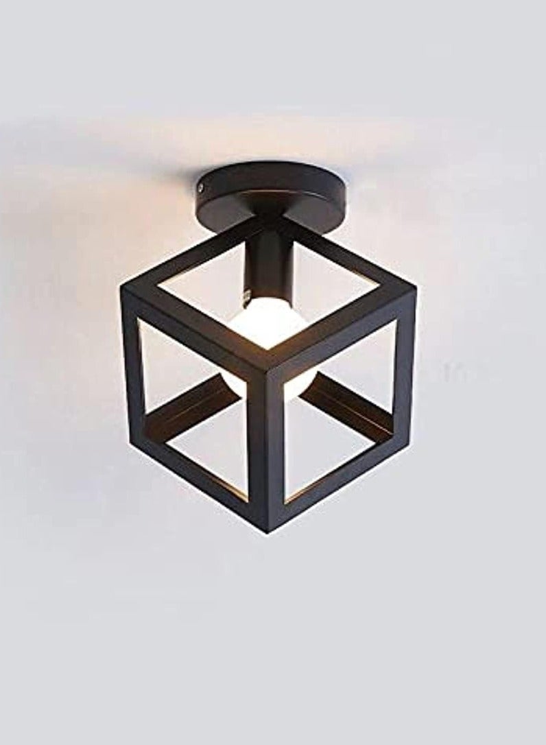 Sign Metal Cubic Wall & Ceiling Decorative Lights (Black)  - Image 1