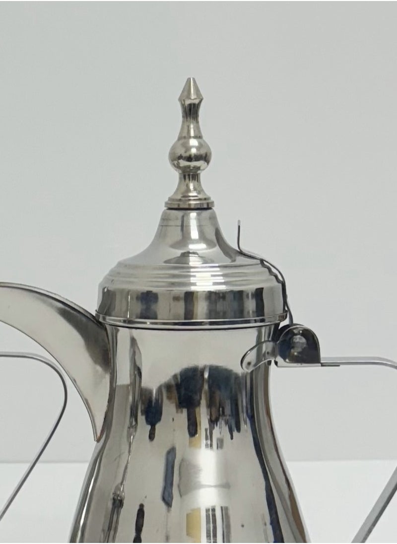 Generic - Handmade Silver Stainless Steel Indian Dallah - Pack of 3 (500 ml, 750 ml, 1000 ml) - Traditional Arabic Coffee Pot - Image 1