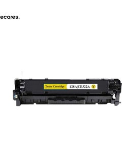 ECARES ECARES® 128A Compatible Toner Cartridge  CE322A  for HP Color Laserjet CP1525n CP1525nw CM1415fn CM1415fnw Printer (Yellow  - Image 1