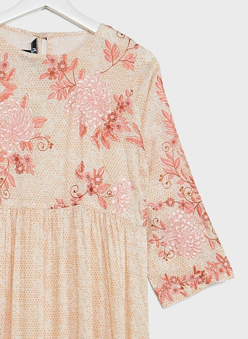 Nishat Linen Kids Printed Jalabiya