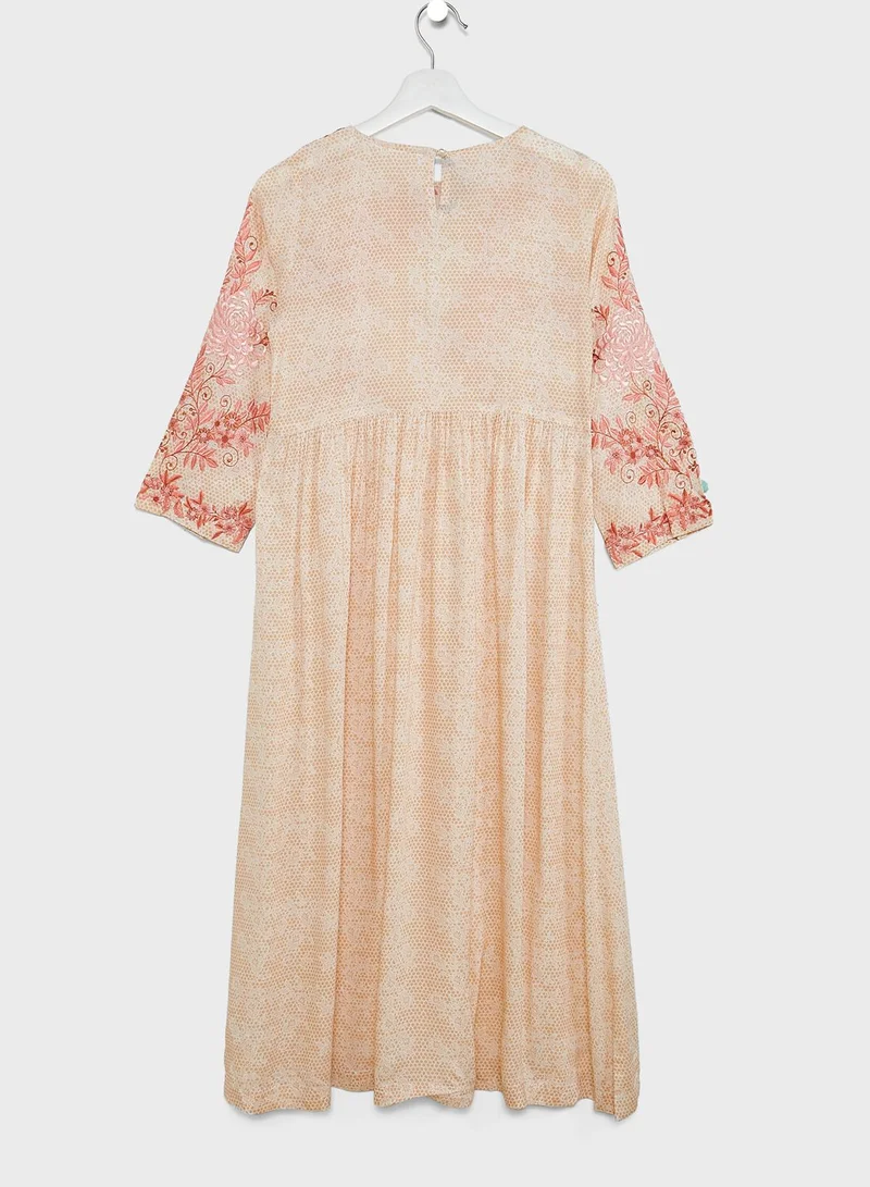 Nishat Linen Kids Printed Jalabiya