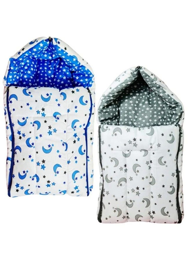 Brandonn Baby Sleeping Bag Combo Of Gift Pack Soft Cotton Fiber Filled Security Bag Pack Of 2 - Image 2