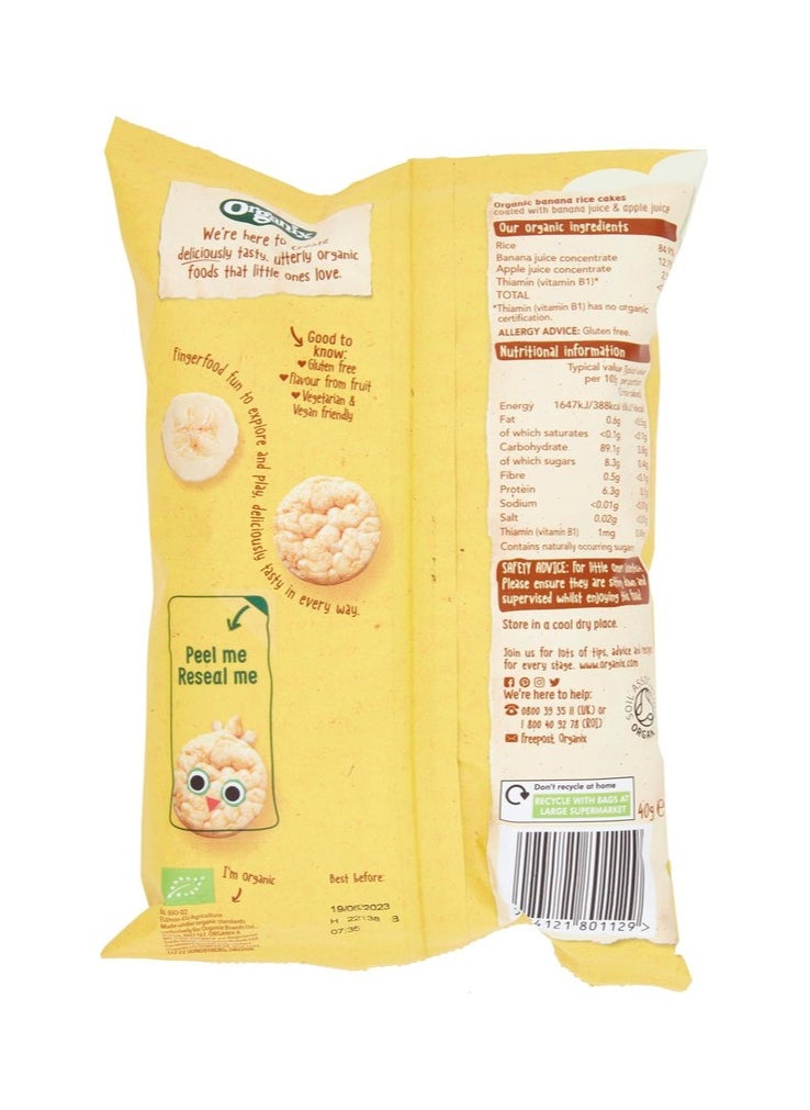 Organix Organic Banana Rice Cake Clouds 40g  - Image 2