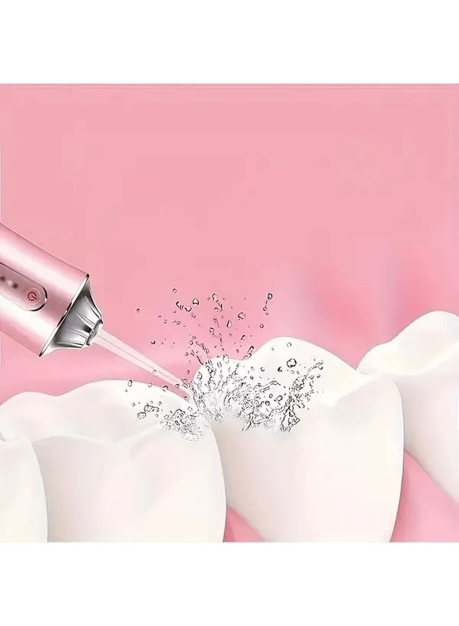 White Cordless Water Flosser With 4 Nozzles USB Rechargeable Portable Oral Care - Image 5