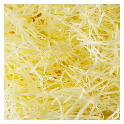 Festiko® Yellow Shredded Paper Filler for Gift Wrapping & Basket Filling (Pack of 100 GMS), Basket Filler Paper Shred, Shredded Paper Filler for Gift Hampers - Image 1