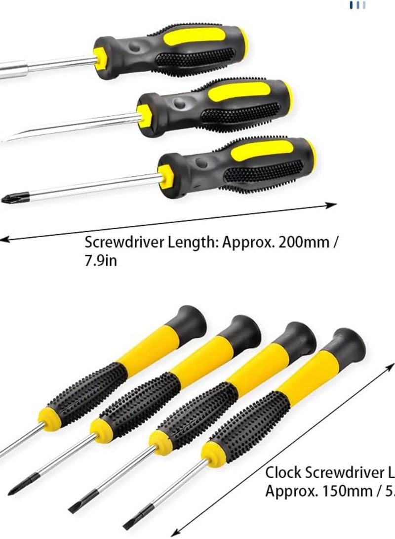 GGOOT 108Pcs Household Tool Set Wrench Screwdriver Hardware Hand Tool Kit for Decoration Maintenance Hardware Assortment Kit Home Repairing Tool Set Repair Hand Tool Set Bag  - Image 4
