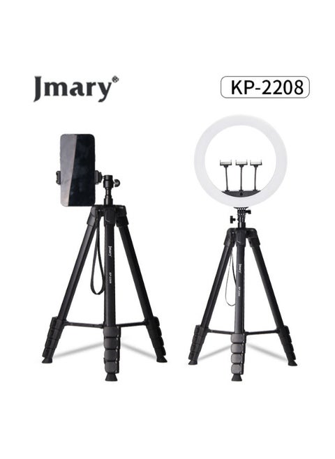 Professional Camera Tripod Stand Lightweight Travel Aluminum Stand Multifunctional Professional Tripod 360° Rotation Tripod Stand Horizontal Rotatable Center Column tripod (KP-2208)
