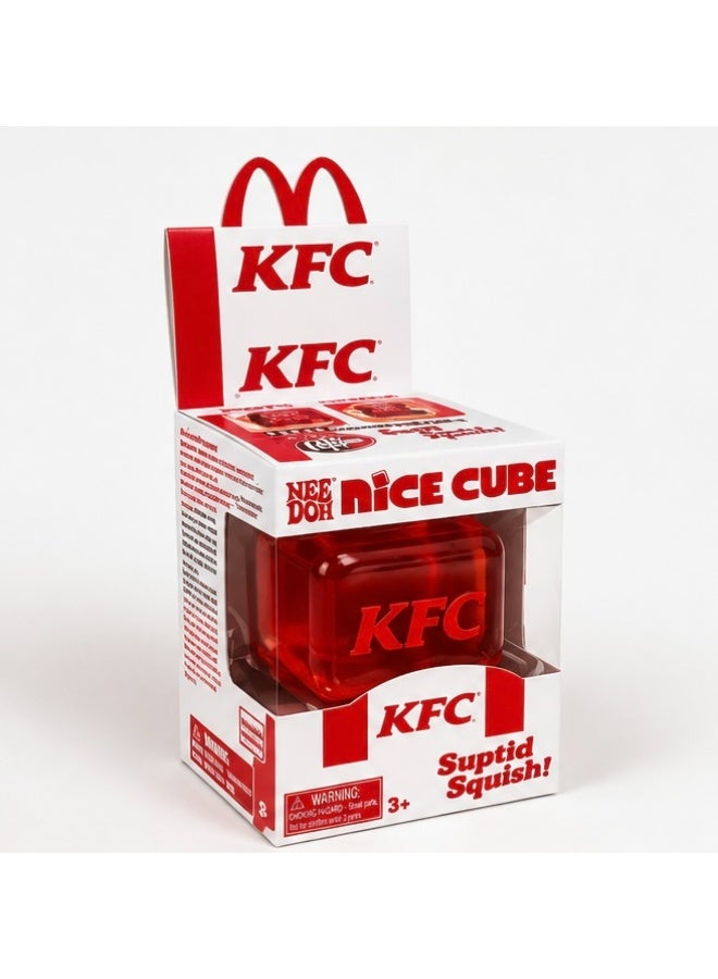 لعبة إجهاد ناعمة Nee Doh Nice Cube KFC، أحمر - Image 1