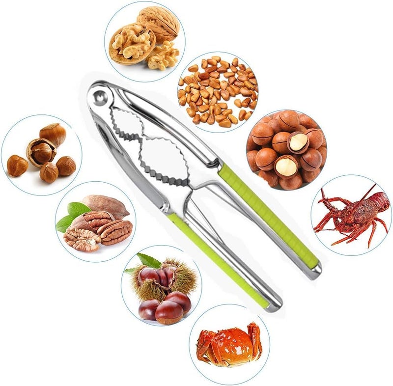 Homava Nut Crackers Walnut Cracker Heavy Duty Shell Cracker Seafood Cracker Walnut Opener Tool with Non-Slip Handle | Pack 1 - Image 4