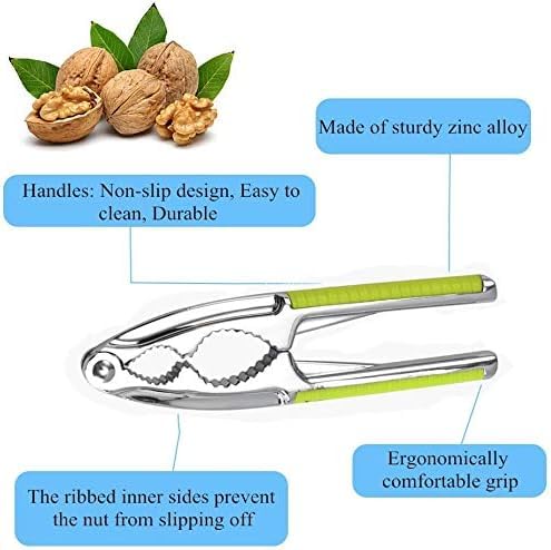 Homava Nut Crackers Walnut Cracker Heavy Duty Shell Cracker Seafood Cracker Walnut Opener Tool with Non-Slip Handle | Pack 1 - Image 3