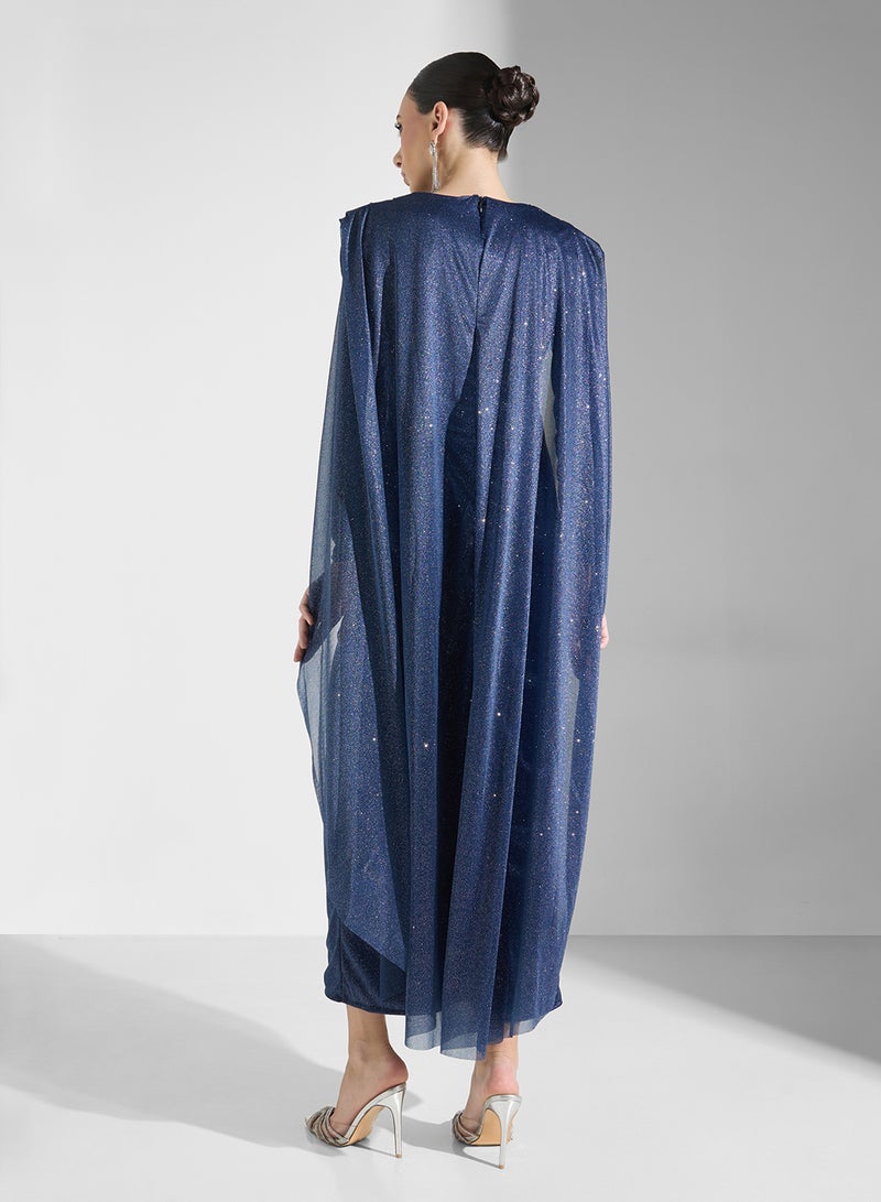 Khizana Draped Sleeve Gown - Image 2