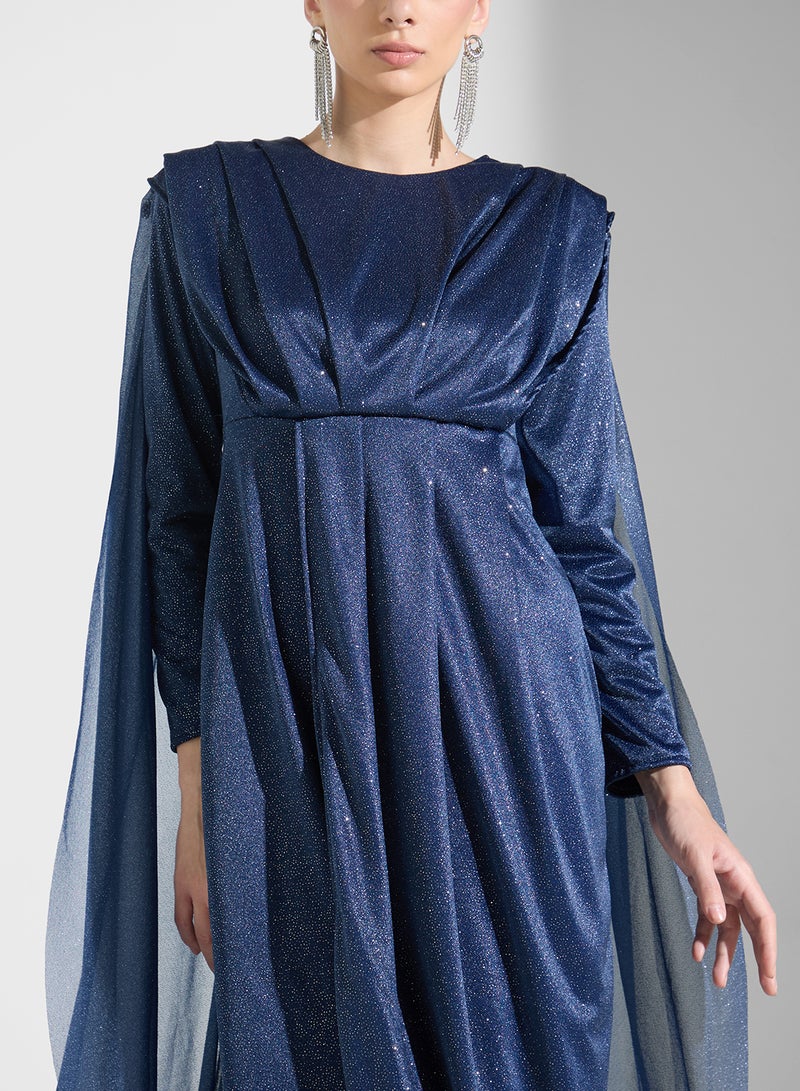 Khizana Draped Sleeve Gown - Image 3
