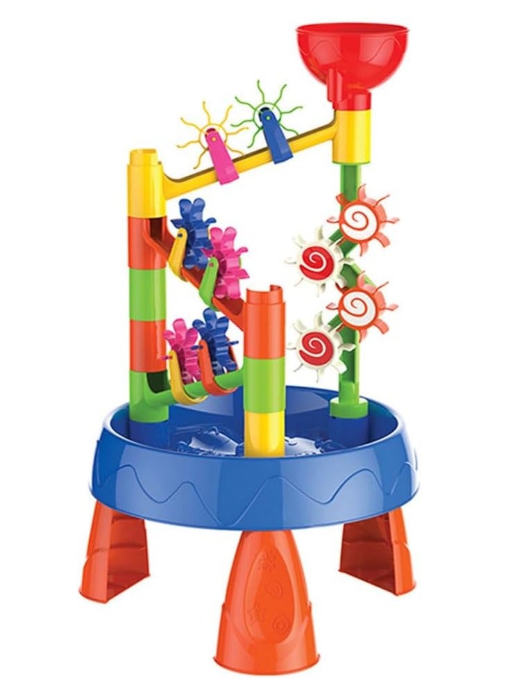 Cool Baby COOLBABY Waterwheel Funnel Beach Table Set Summer Beach Playing Children's Toys,Fun Wheels Water Table Outdoor Toy Water Fun Sand Beach Activity - Image 1