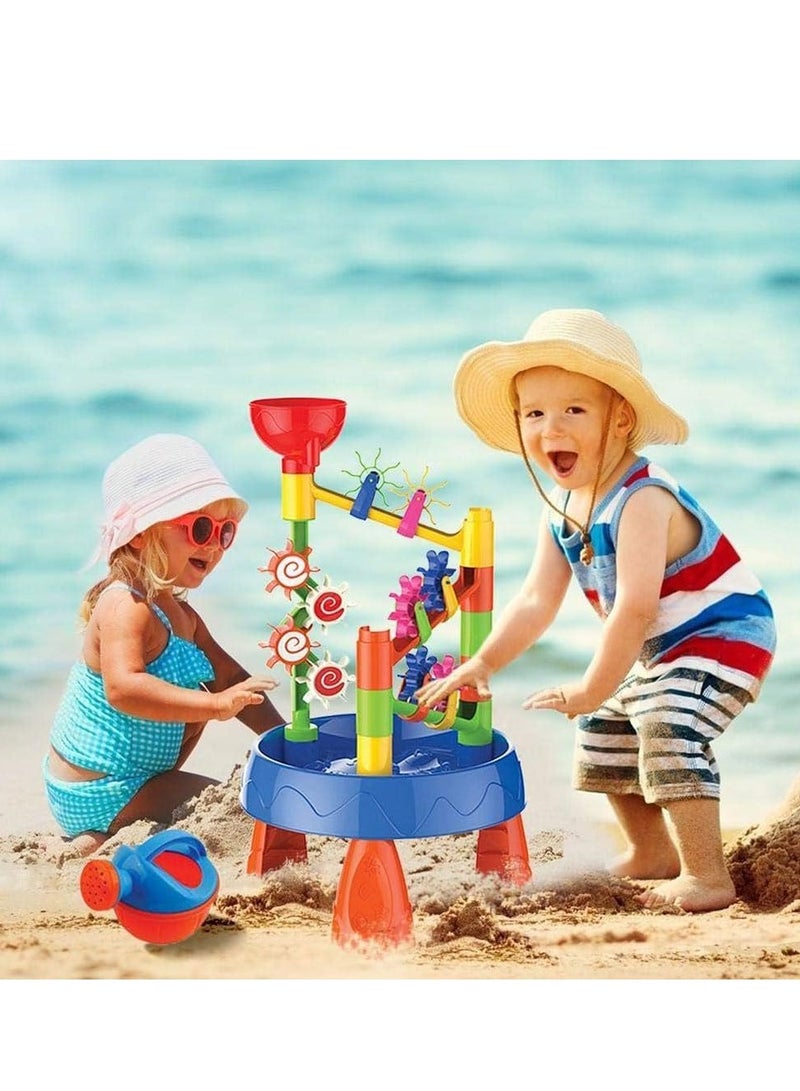 Cool Baby COOLBABY Waterwheel Funnel Beach Table Set Summer Beach Playing Children's Toys,Fun Wheels Water Table Outdoor Toy Water Fun Sand Beach Activity - Image 3