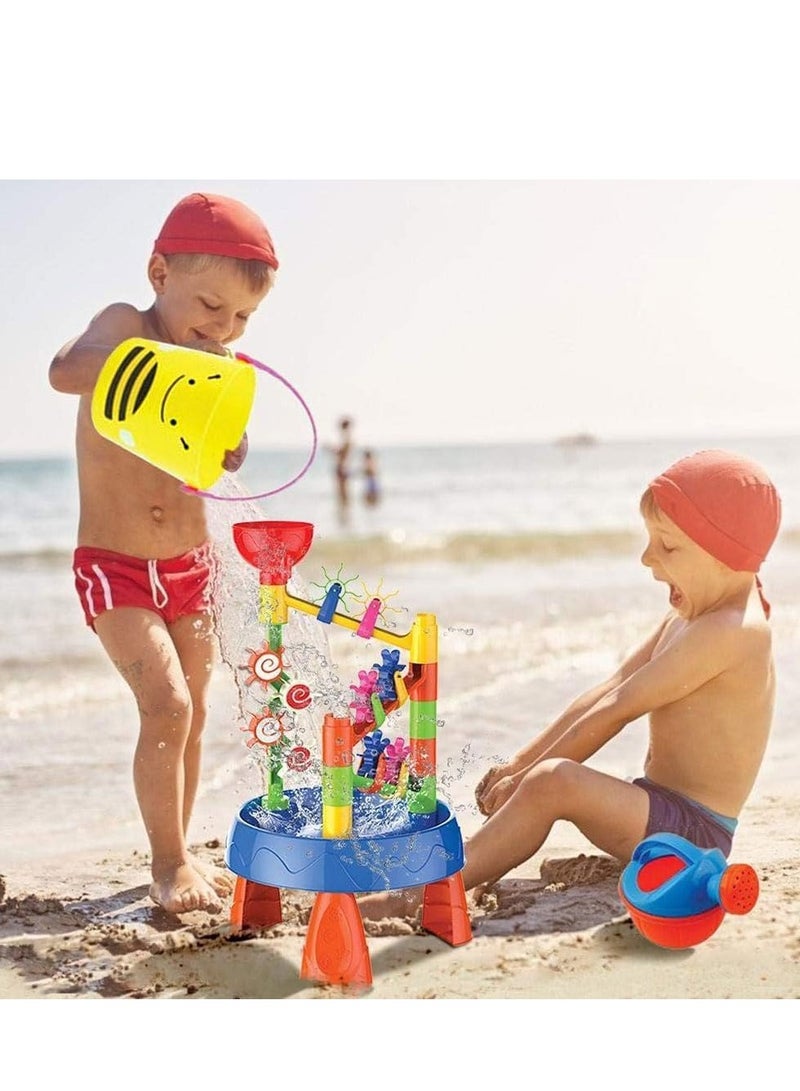 Cool Baby COOLBABY Waterwheel Funnel Beach Table Set Summer Beach Playing Children's Toys,Fun Wheels Water Table Outdoor Toy Water Fun Sand Beach Activity - Image 4