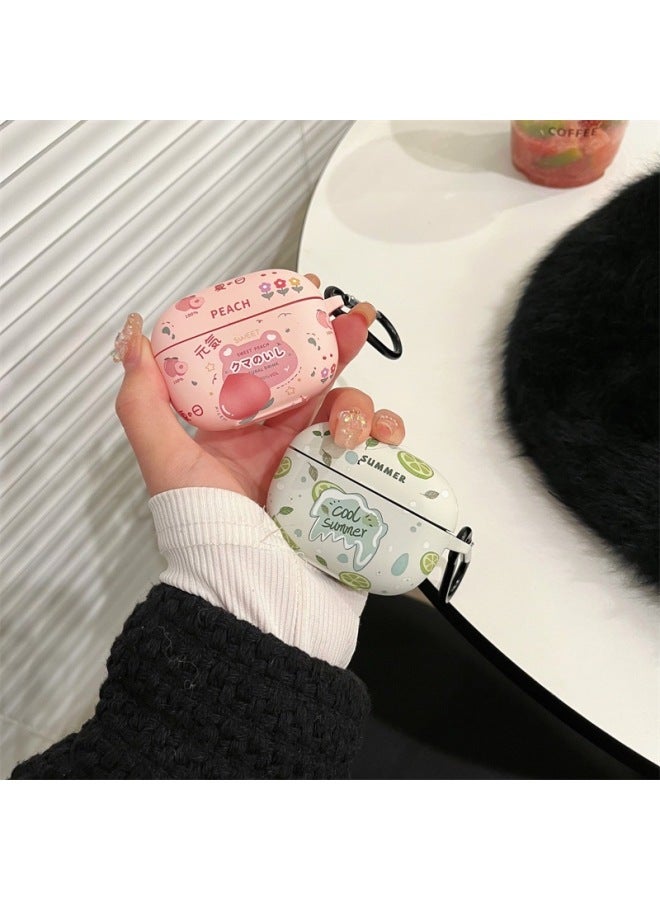 Loquat Applicable VIVO TWS3Pro/3E Wireless Bluetooth Headset Protective Case Cartoon Soft Case TWS4 Headset Case-Color:Silicone Soft Shell - Everything Goes Well-Model:Vivo Tws 3 (protective Case) - Image 4