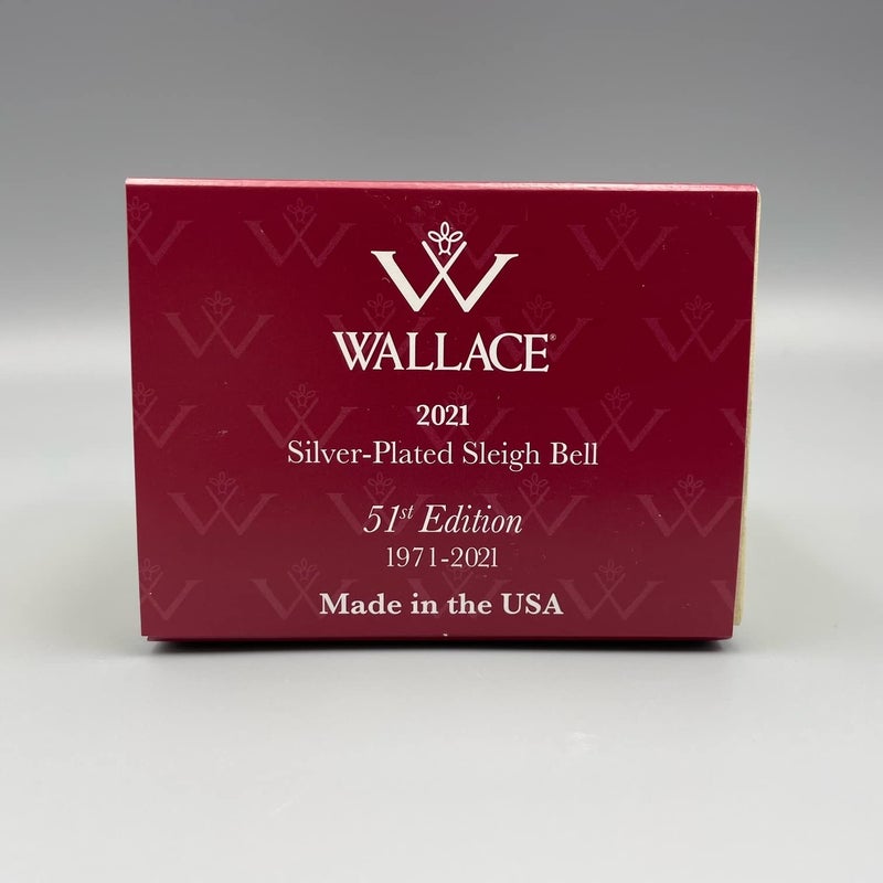 Wallace 51st Edition 2021 Silver Plated Sleigh Bell Ornament  Silver for Christmas - Image 5