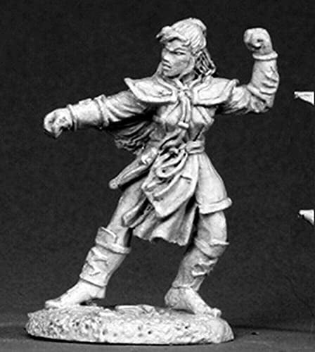 Reaper Miniatures Jade Star Female Monk 02629 Dark Heaven Unpainted Metal - Image 1