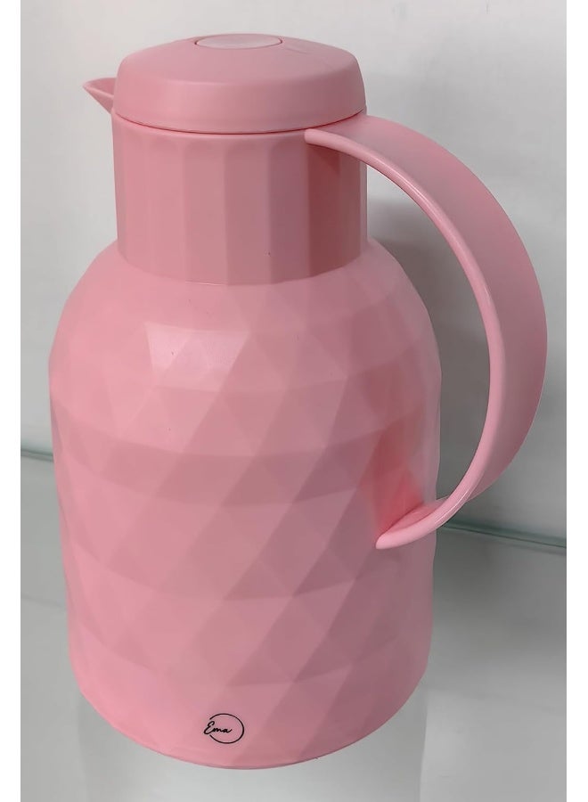 Ema إبريق EMA TANGO VAC سعة 1.0 لتر لون وردي