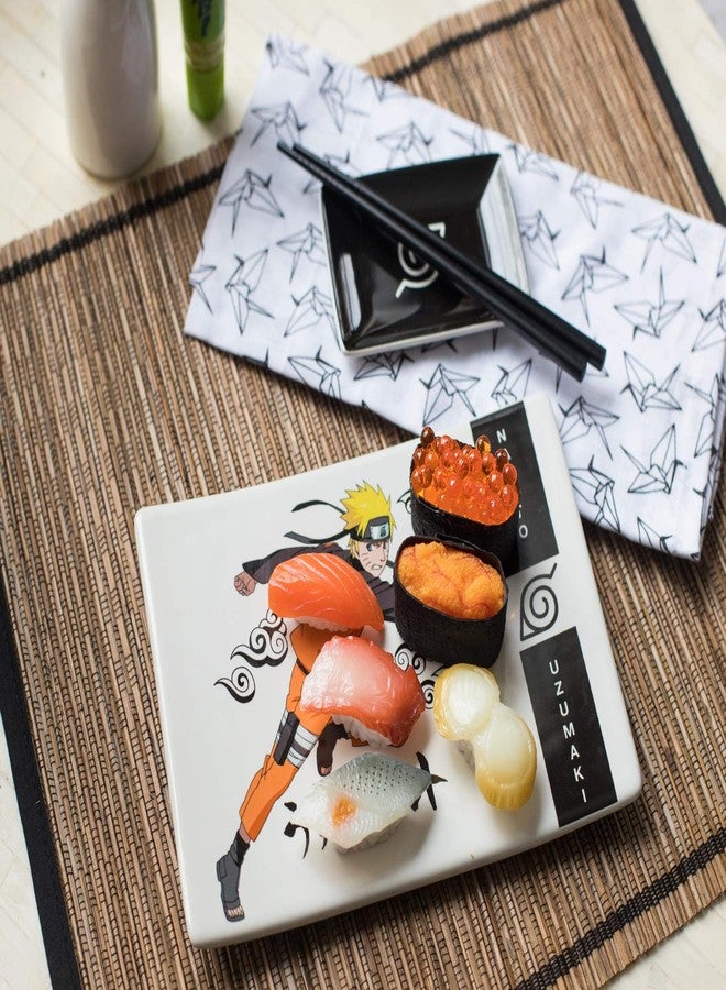 JUST FUNKY Naruto Shippuden 3-Piece Japanese Dinnerware Ceramic Sushi Set | Kitchen Set - Image 5