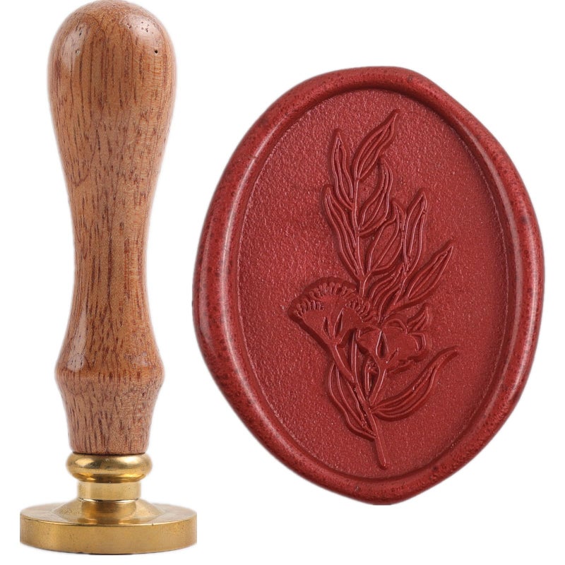 ONWINPOR Wax Seal Kit with Sealing Waxs Gun, 40 Pcs Waxseal Sticks, 10 Color Glue Gun Waxsealsticks, Eucalyptus Waxing Seal Stamp, 2 Color Marker Pens. Great for Wedding Invitations and Christmas Gifts (C02) - Image 5