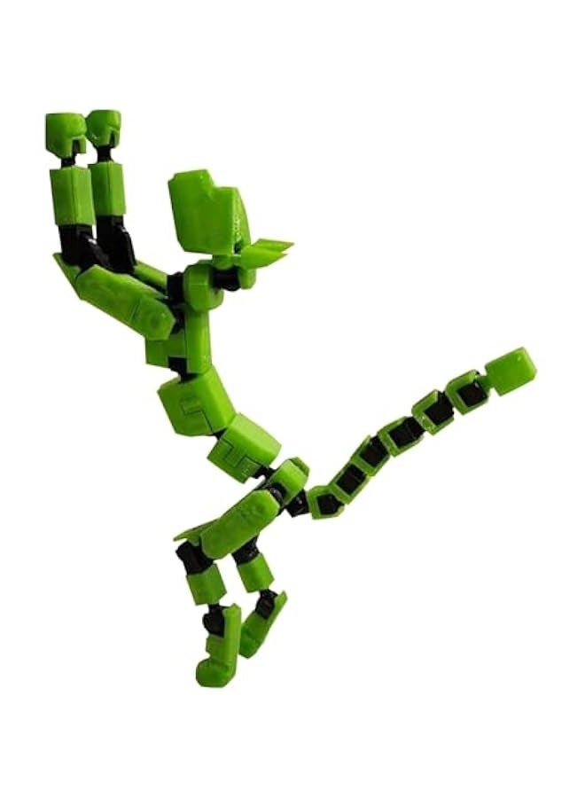 Generic 1PC（Assembly Completed） Robot Dog Action Figure, 2024 New 3D Printed Dog Model, Multi-Joint Movable Robot Dog, PVC Model Full Body Mobile Robot Dog Desktop Decoration Ornament, Green - Image 2