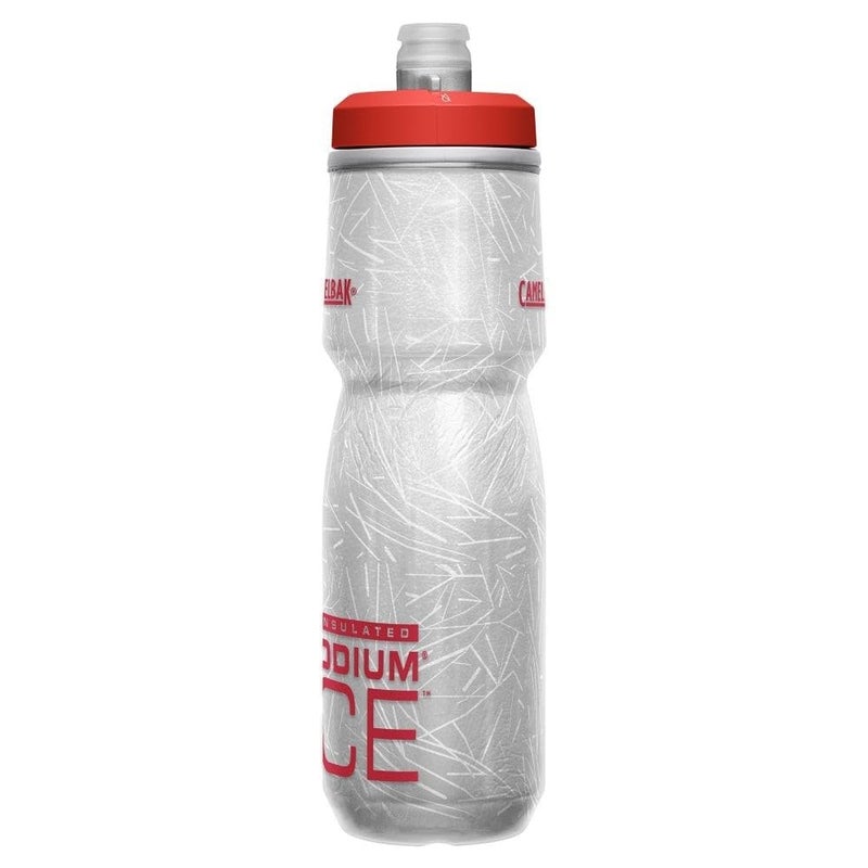 CamelBak Podium Ice Bike Bottle 21oz - Insulated Squeeze Bottle  Fiery Red - Image 2