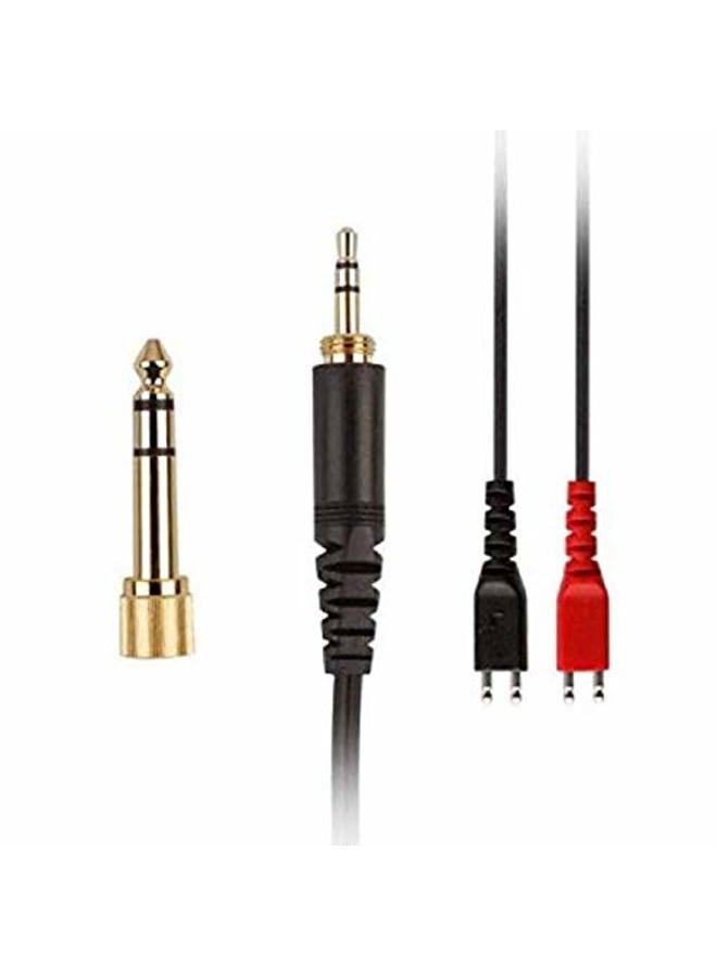 QQC Replacement Headset Audio Cable Compatible for Sennheiser HD224 420 520 HD600 650 HD25 HD 25-1 HD25-1 II HD25-13 HD25-C - Image 1