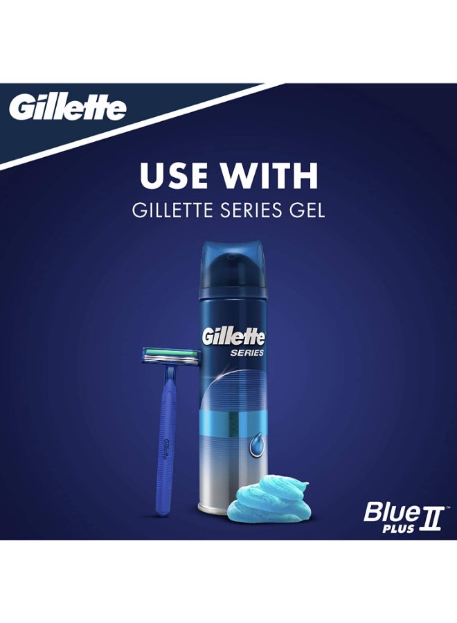 Gillette Blue II Plus Men's Disposable Razors, 15 Razors - Image 2