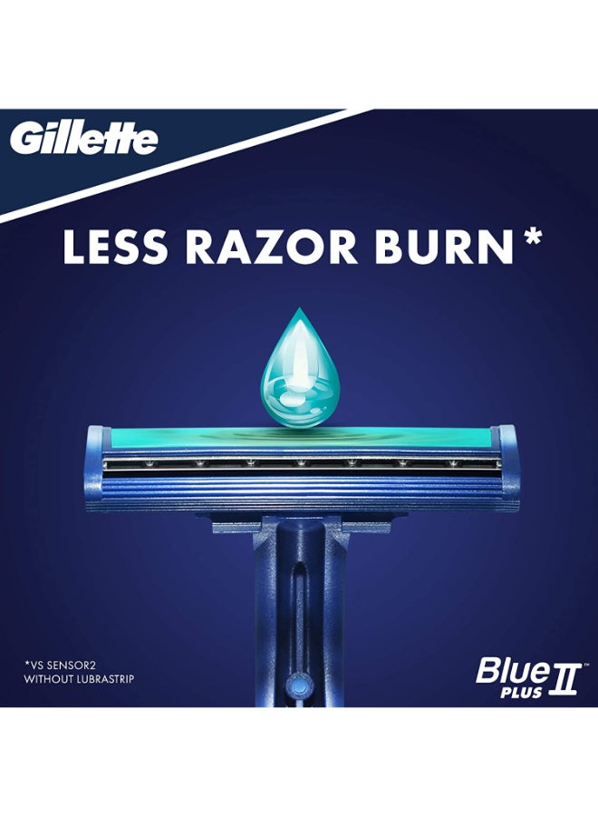 Gillette Blue II Plus Men's Disposable Razors, 15 Razors - Image 3