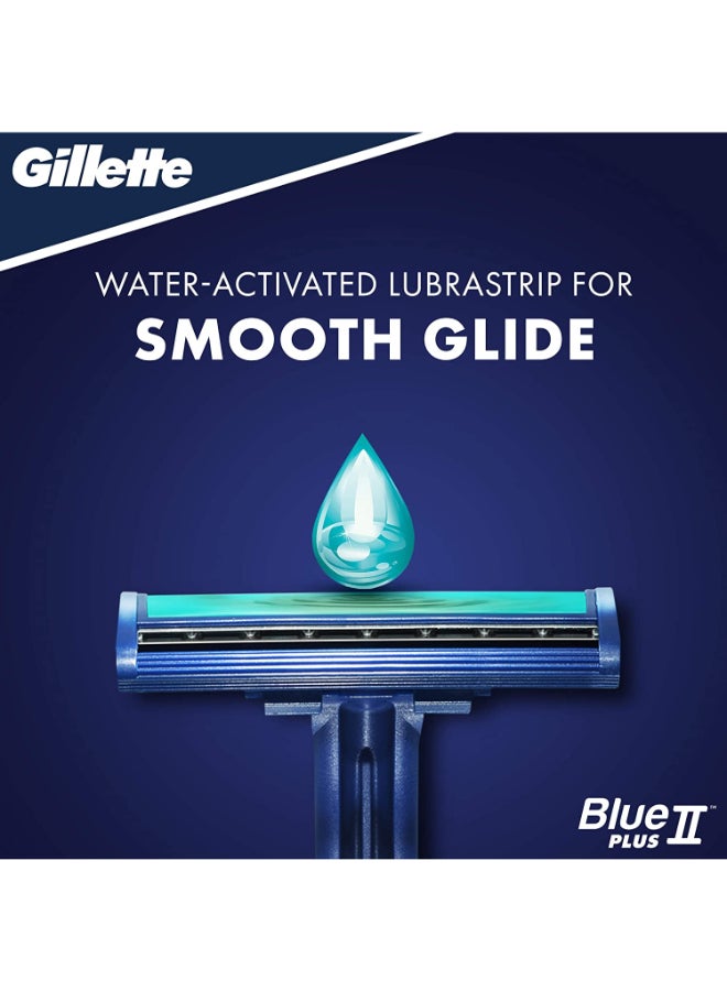 Gillette Blue II Plus Men's Disposable Razors, 15 Razors - Image 4