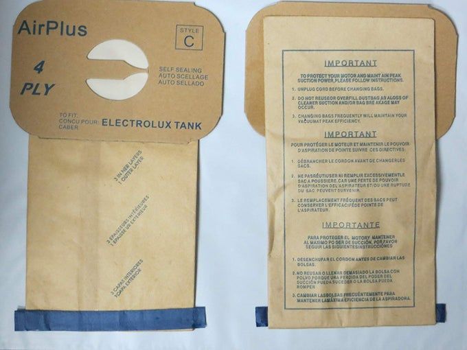 ENVIROCARE Replacement 4 Layer Filtration Vacuum Cleaner Dust Bags made to fit Vacuum Bags for Electrolux Canisters Style C 100 bags - Image 1