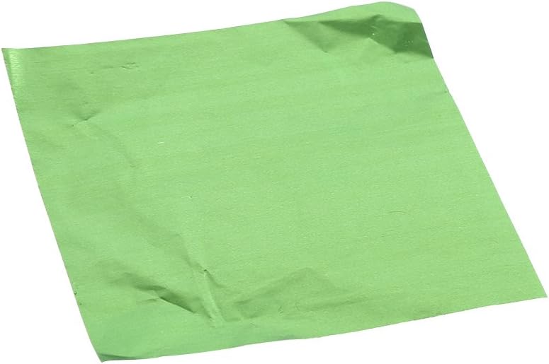 klarako foil wrappers, 100Pcs/Lot Square Candy Sweets Chocolate Lolly Foil Wrappers Confectionary 3" X 3" Multicolors(Green) - Image 2