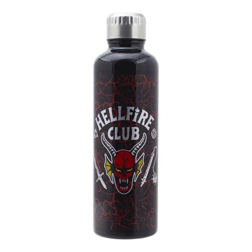 Paladone Stranger Things Hellfire Club Water Bottle - Officially Licensed Stainless Steel Drinkware for Stranger Things Fans, 500ml | Paladone - Image 5