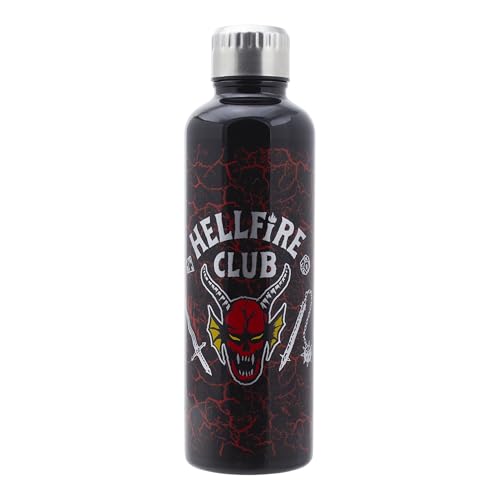 Paladone Stranger Things Hellfire Club Water Bottle - Officially Licensed Stainless Steel Drinkware for Stranger Things Fans, 500ml | Paladone - Image 3