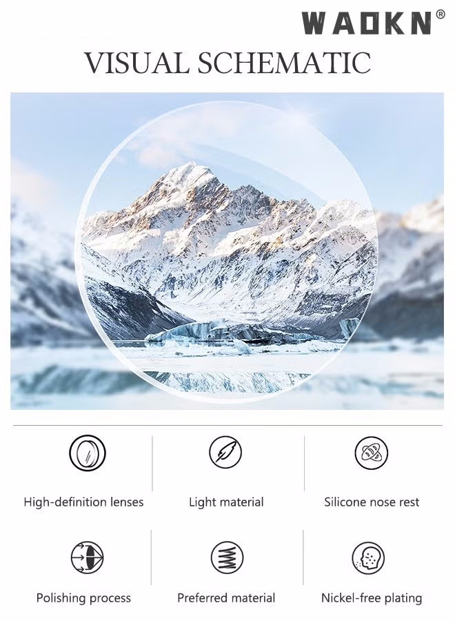 Blue Light Blocking Glasses Blue Light Filter Computer Reading Gaming TV Phones Oversized Eyeglasses Fashion Anti Eyestrain Headache Eyewear Eyeglasses Anti Glare for Women Men Black Silver