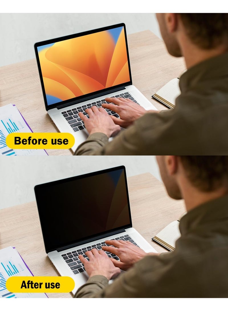 14 Inch Laptop Privacy Screen Protector Designed for HP Envy/Dell/Huawei/Honor/Xiaomi/Asus/Acer/Samsung/Lenovo,Matte Eye Protection Anti Glare Anti peep Film for All 14" with 16:10 Aspect Ratio Laptop - Image 2